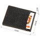 Зажим для денег STINGRAY LEATHER из натуральной кожи морского ската Черный