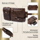 Бананка поясна під шкіру рептилії унісекс Vintage Коричнева