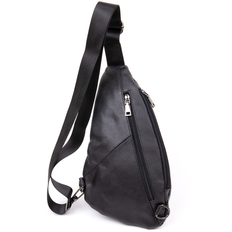 Сумка чоловіча флотар через плече Vintage Чорна