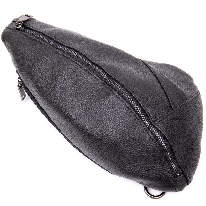 Сумка чоловіча флотар через плече Vintage Чорна