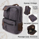 Рюкзак текстильний дорожній унісекс Vintage Графіт