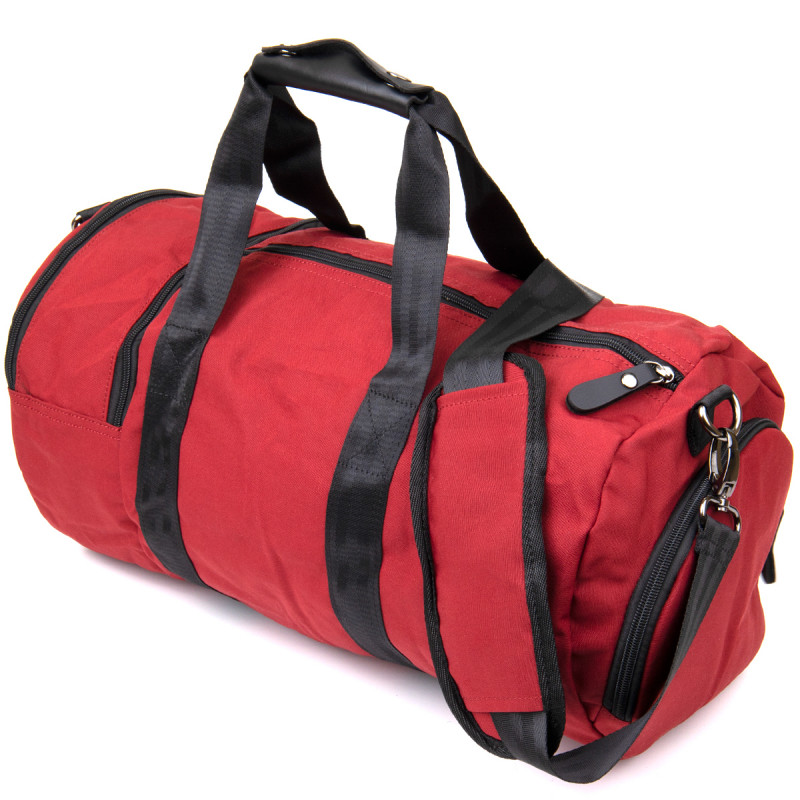 Спортивна сумка текстильна Vintage Малинова