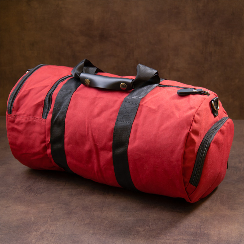 Спортивна сумка текстильна Vintage Малинова