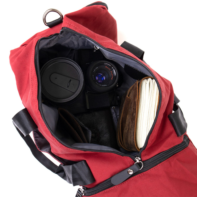 Спортивна сумка текстильна Vintage Малинова