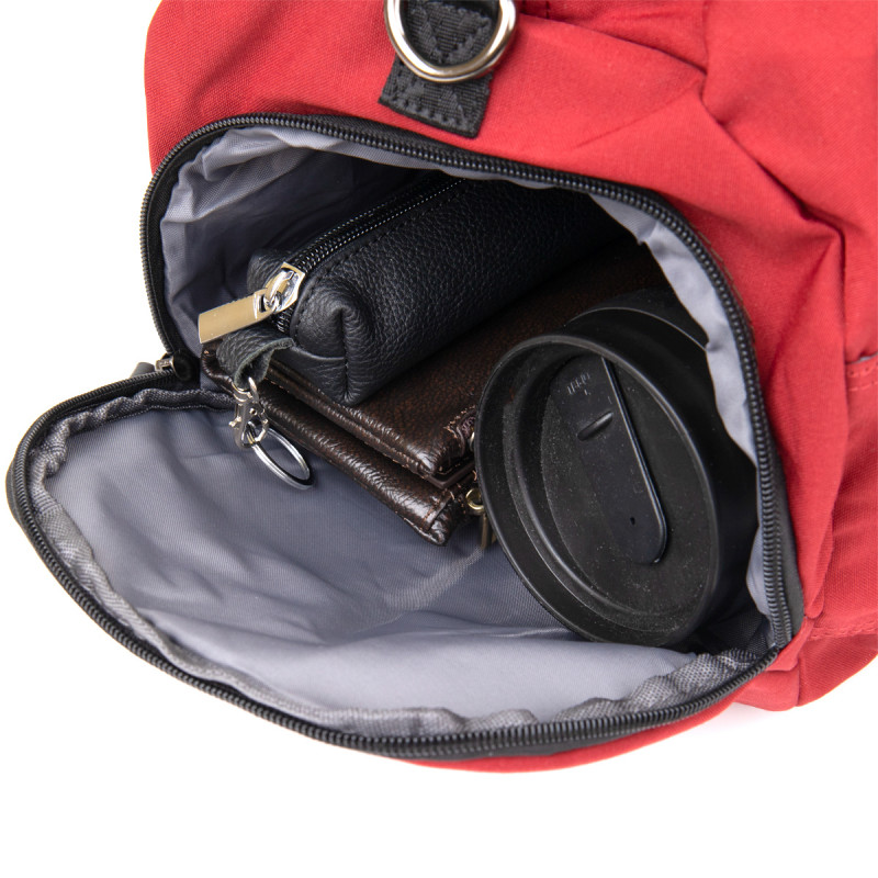 Спортивна сумка текстильна Vintage Малинова