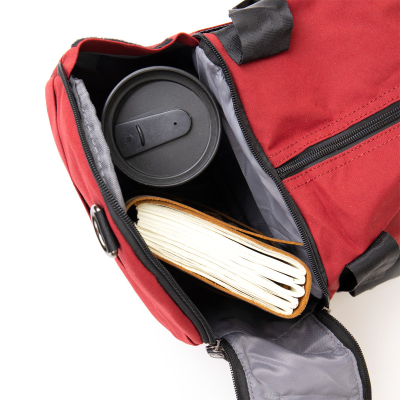 Спортивна сумка текстильна Vintage Малинова