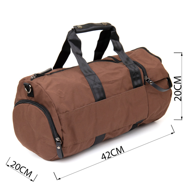 Спортивна сумка текстильна Vintage Коричнева