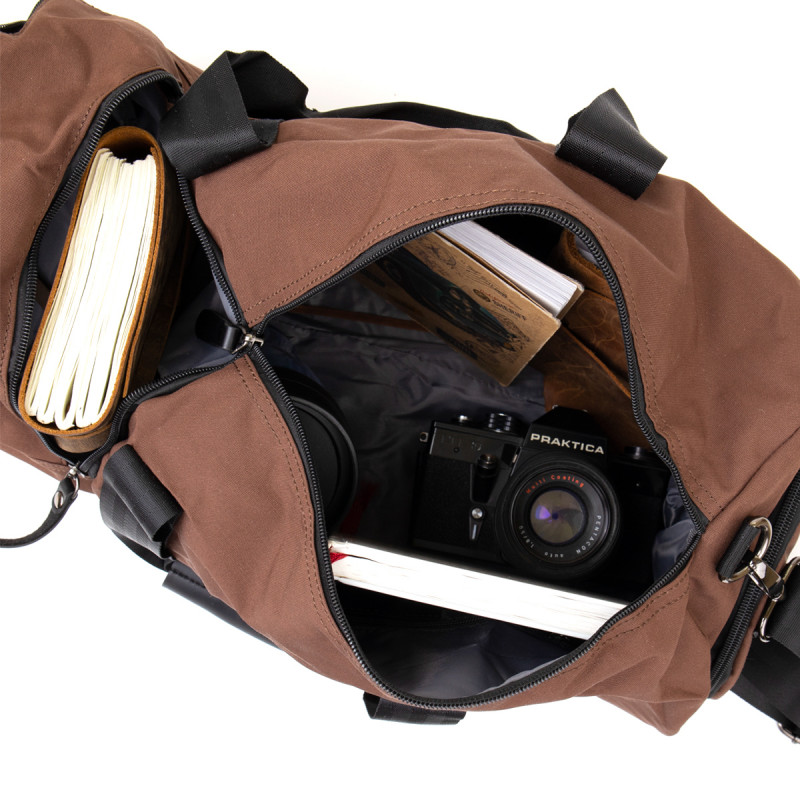 Спортивна сумка текстильна Vintage Коричнева