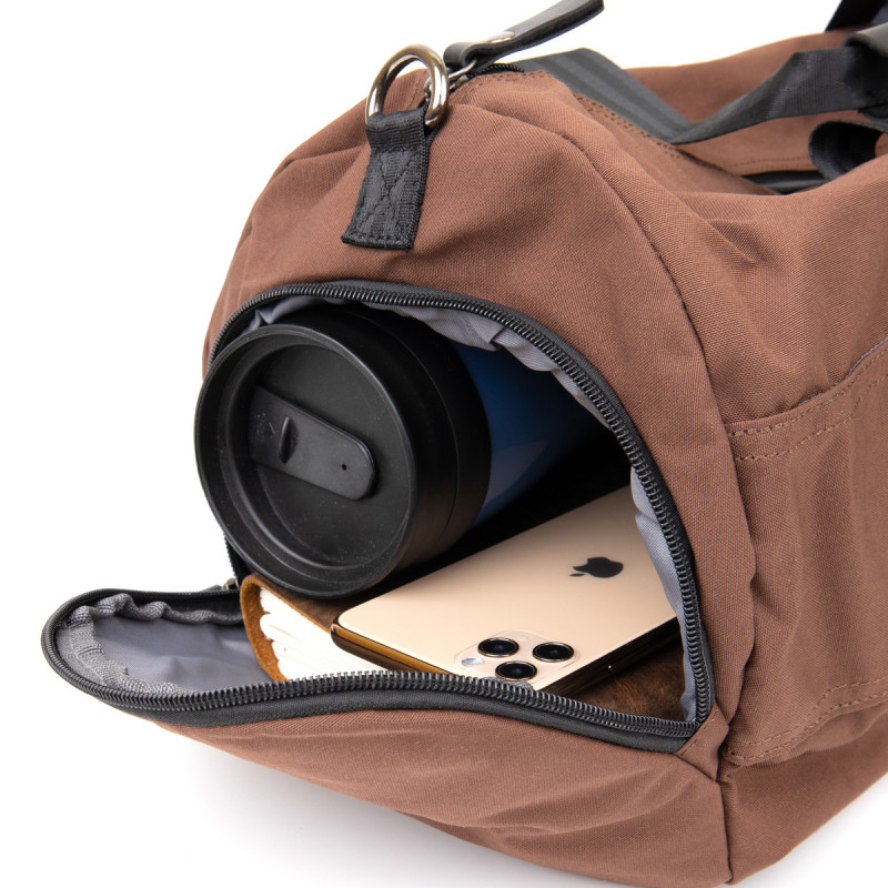 Спортивна сумка текстильна Vintage Коричнева