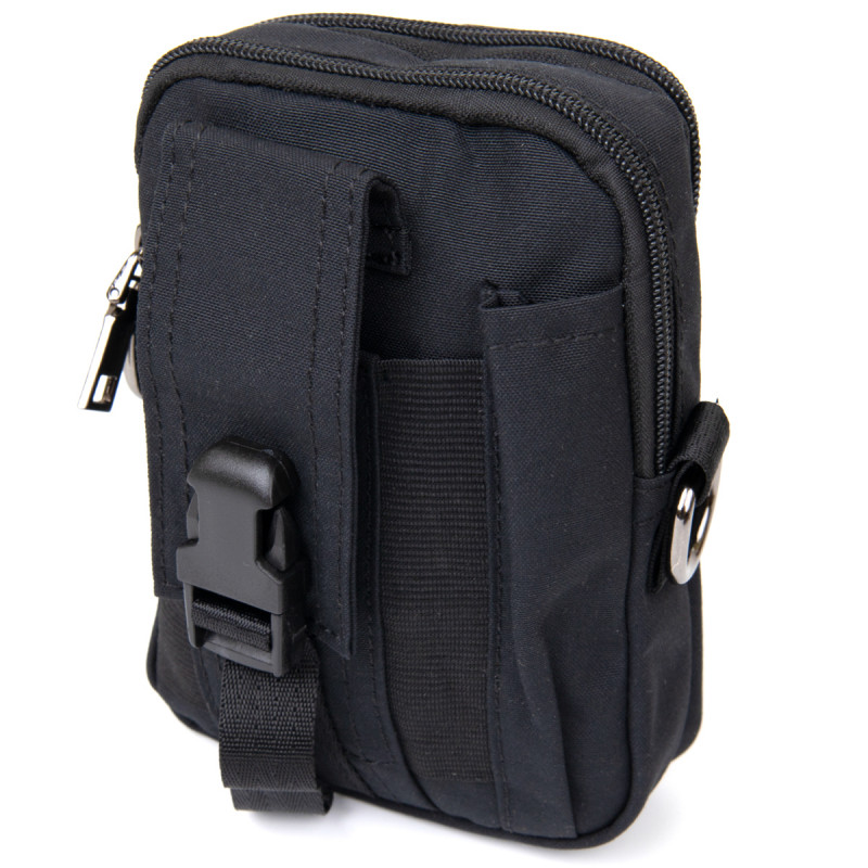 Сумка на пояс нейлон Vintage Чорна