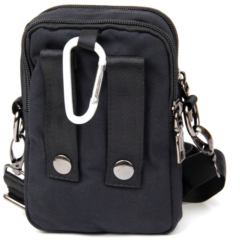 Сумка на пояс нейлон Vintage Чорна