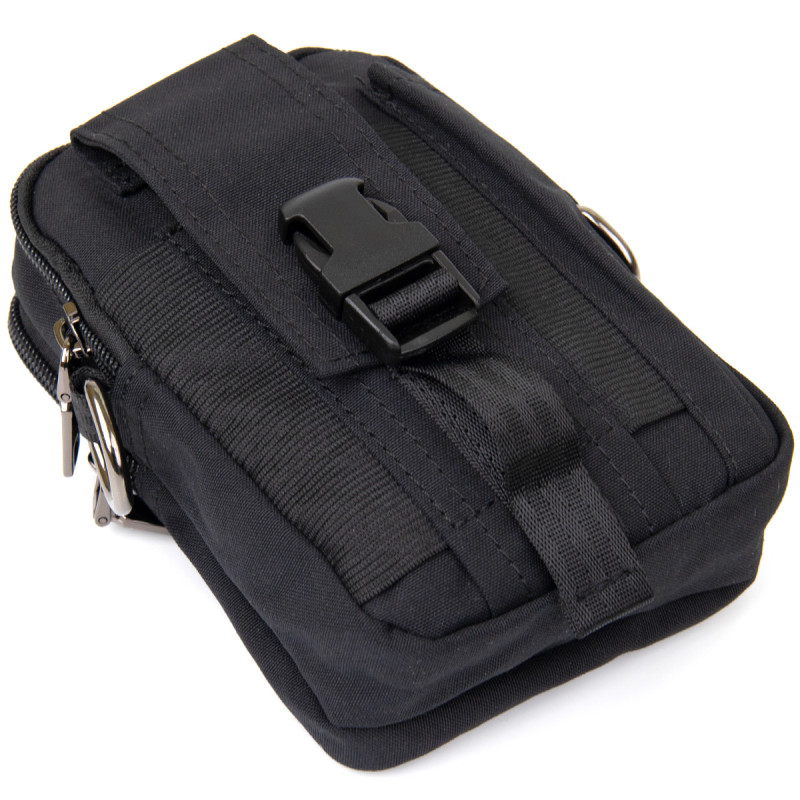 Сумка на пояс нейлон Vintage Чорна