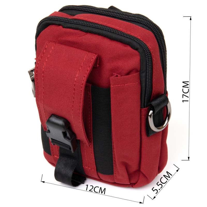 Сумка на пояс нейлон Vintage Червона