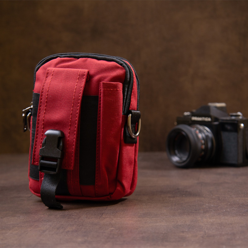 Сумка на пояс нейлон Vintage Червона