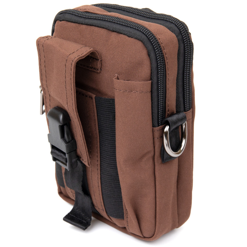 Сумка на пояс нейлон Vintage Коричнева