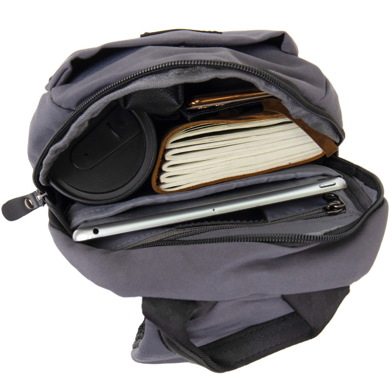 Сумка через плечо нейлон Vintage Серая