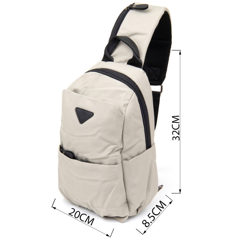 Сумка через плечо нейлон Vintage Светло-серая