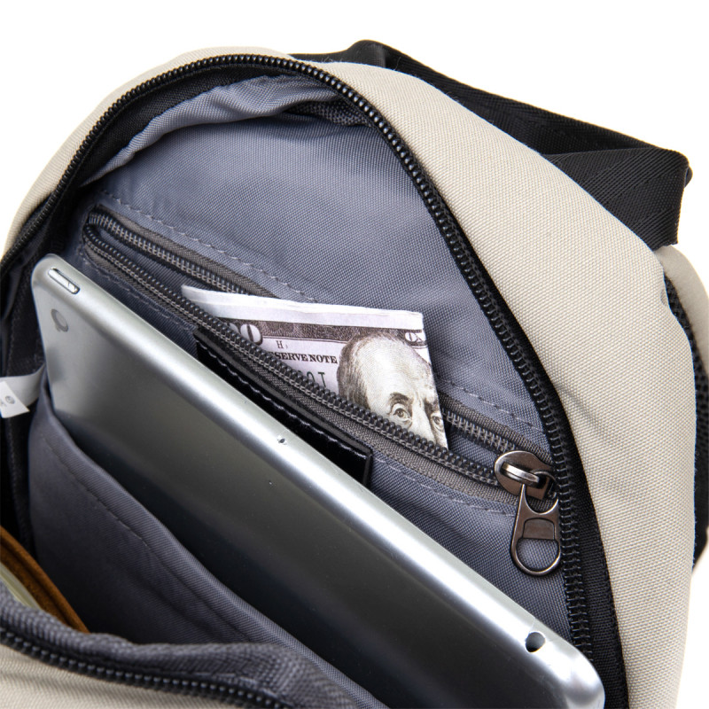 Сумка через плечо нейлон Vintage Светло-серая