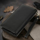Практичный кожаный кошелек-клатч ST Leather  Черный
