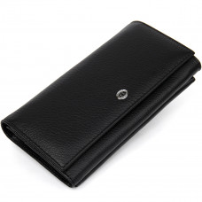 Добротный женский кошелек ST Leather  Черный