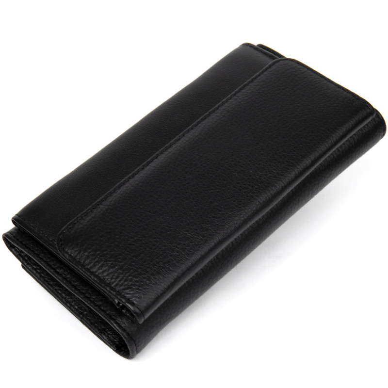 Добротный женский кошелек ST Leather  Черный