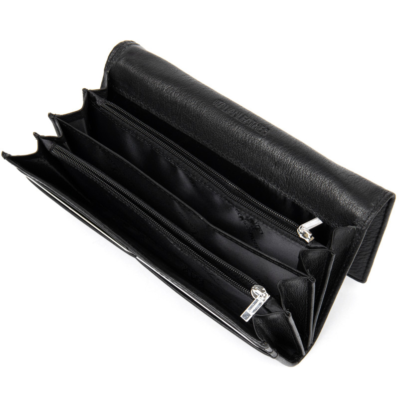 Добротный женский кошелек ST Leather  Черный