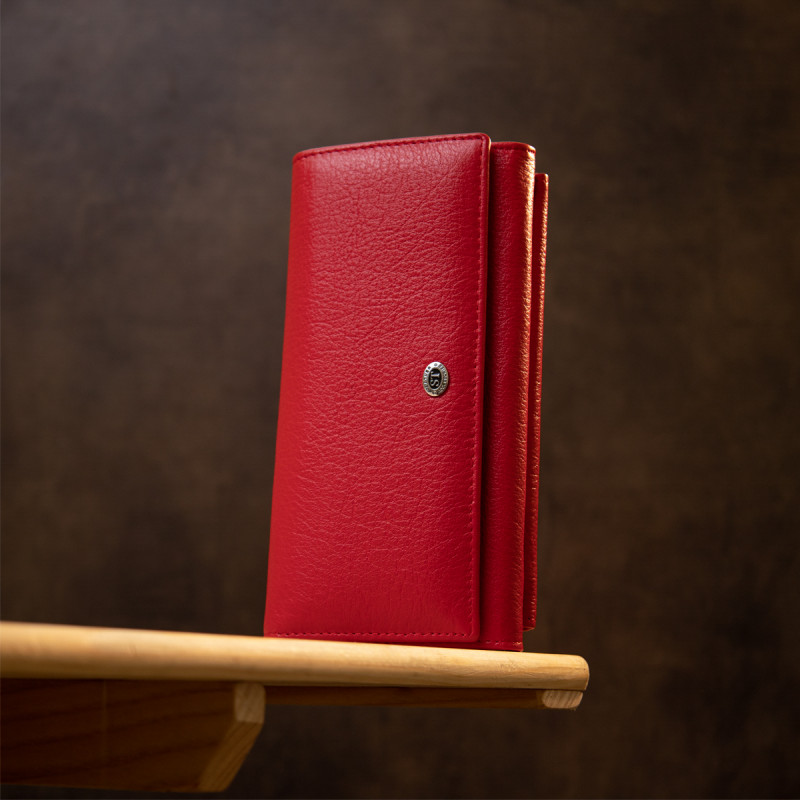 Классический женский кошелек ST Leather  Красный