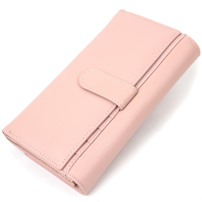 Вместительный женский кошелек ST Leather  Розовый