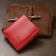 Небольшое женское портмоне GRANDE PELLE Красный
