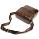 Сумка Vintage из натуральной гладкой кожи Коричневая