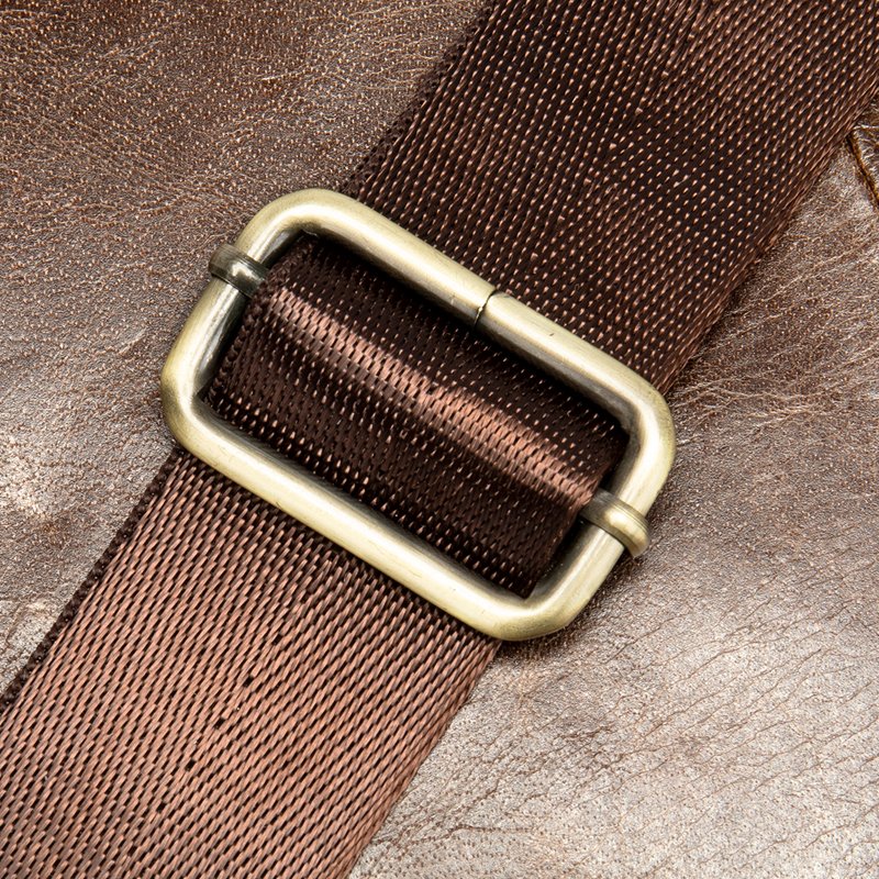 Сумка Vintage из натуральной гладкой кожи Коричневая