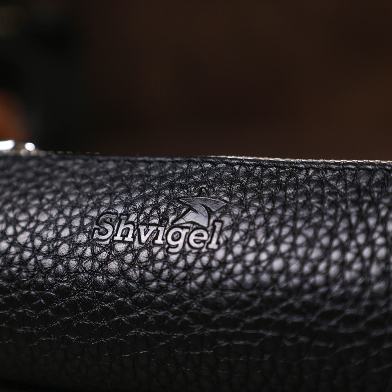 Кожаная ключница унисекс Shvigel Черный