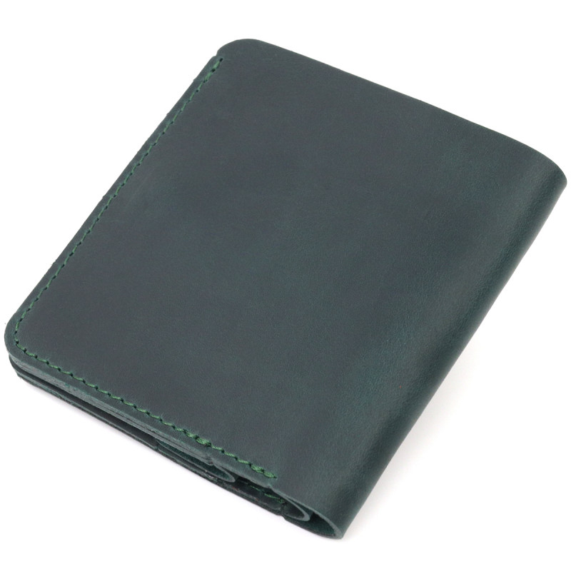 Невелике вінтажне шкіряне портмоне Shvigel Зелений