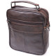 Практичная мужская сумка кожаная Vintage Коричневая