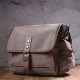 Практична горизонтальна чоловіча сумка з текстилю Vintage Сіра
