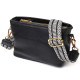 Невелика сумка на плече з натуральної шкіри Vintage Чорна