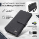 Гаманець клатч унісекс з натуральної шкіри для карток та купюр ST Leather Чорний