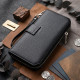 Гаманець клатч унісекс з натуральної шкіри для карток та купюр ST Leather Чорний