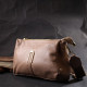 Оригинальная сумка через плече из натуральной кожи Vintage Бежевая