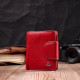 Шкіряний яскравий гаманець з монетницею ST Leather Червоний