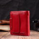 Шкіряний яскравий гаманець з монетницею ST Leather Червоний
