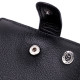 Классическое портмоне для мужчин с блоком для карт из натуральной кожи ST Leather Черное