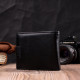 Классическое портмоне для мужчин с блоком для карт из натуральной кожи ST Leather Черное