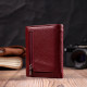 Жіночий шкіряний гаманець для карток купюр та монет ST Leather Бордовий
