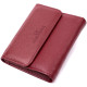 Жіночий шкіряний гаманець для карток купюр та монет ST Leather Бордовий