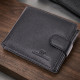 Интересный бумажник с блоком под документы из натуральной кожи ST Leather Черный