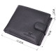 Интересный бумажник с блоком под документы из натуральной кожи ST Leather Черный