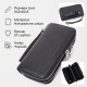 Мужской клатч на два отделения из натуральной кожи ST Leather Черный