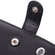 Мужской трендовый бумажник из натуральной кожи ST Leather Черный