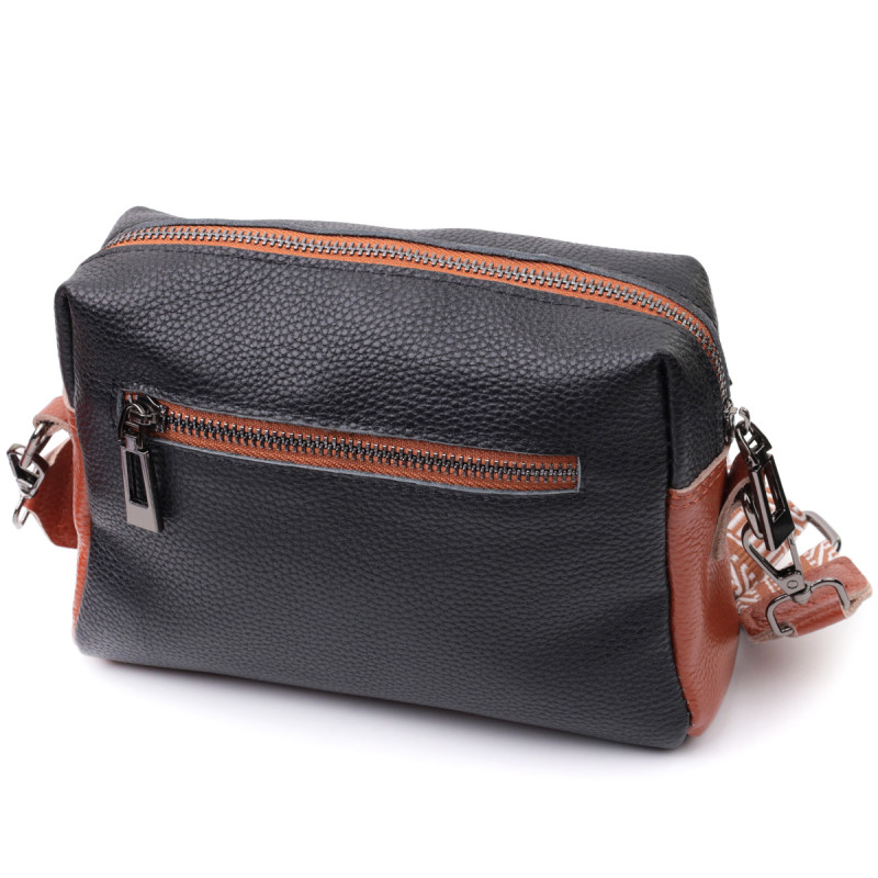 Сумка для женщин на каждый день из натуральной кожи Vintage Черный